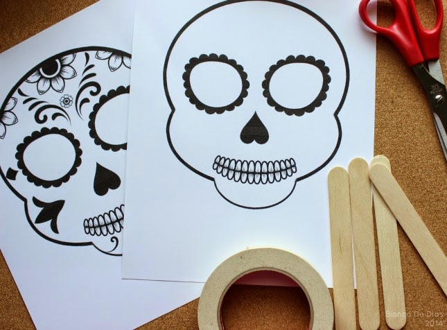 Máscara De Calaveras De Azúcar Para El Día De Muertos – Una Mexicana En USA